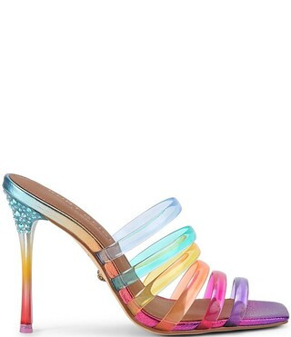 Maddison Rainbow Strappy Dress Slide Sandals | Dillard's