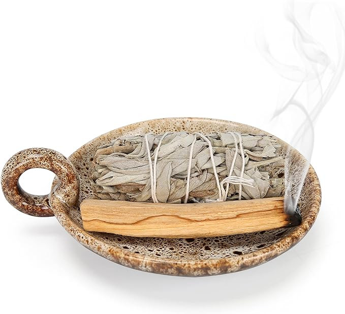 Sage Holder for Burning (Sage and Santo Palo Not Included), Sage Burner Bowl, Sage Stand, Smudge ... | Amazon (US)