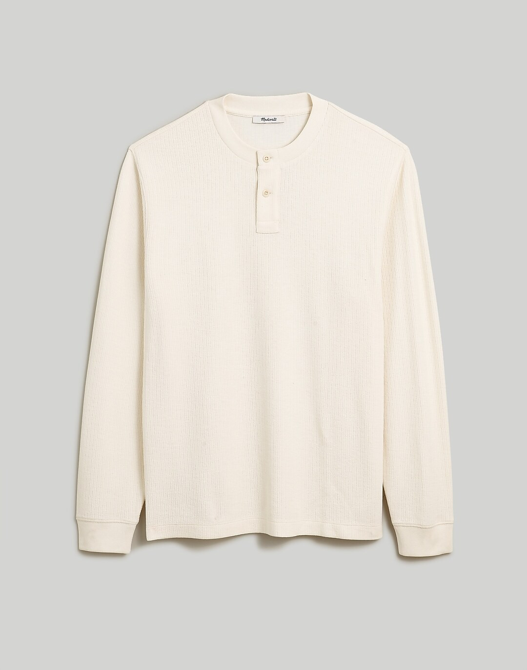 Textured Long-Sleeve Henley Tee | Madewell