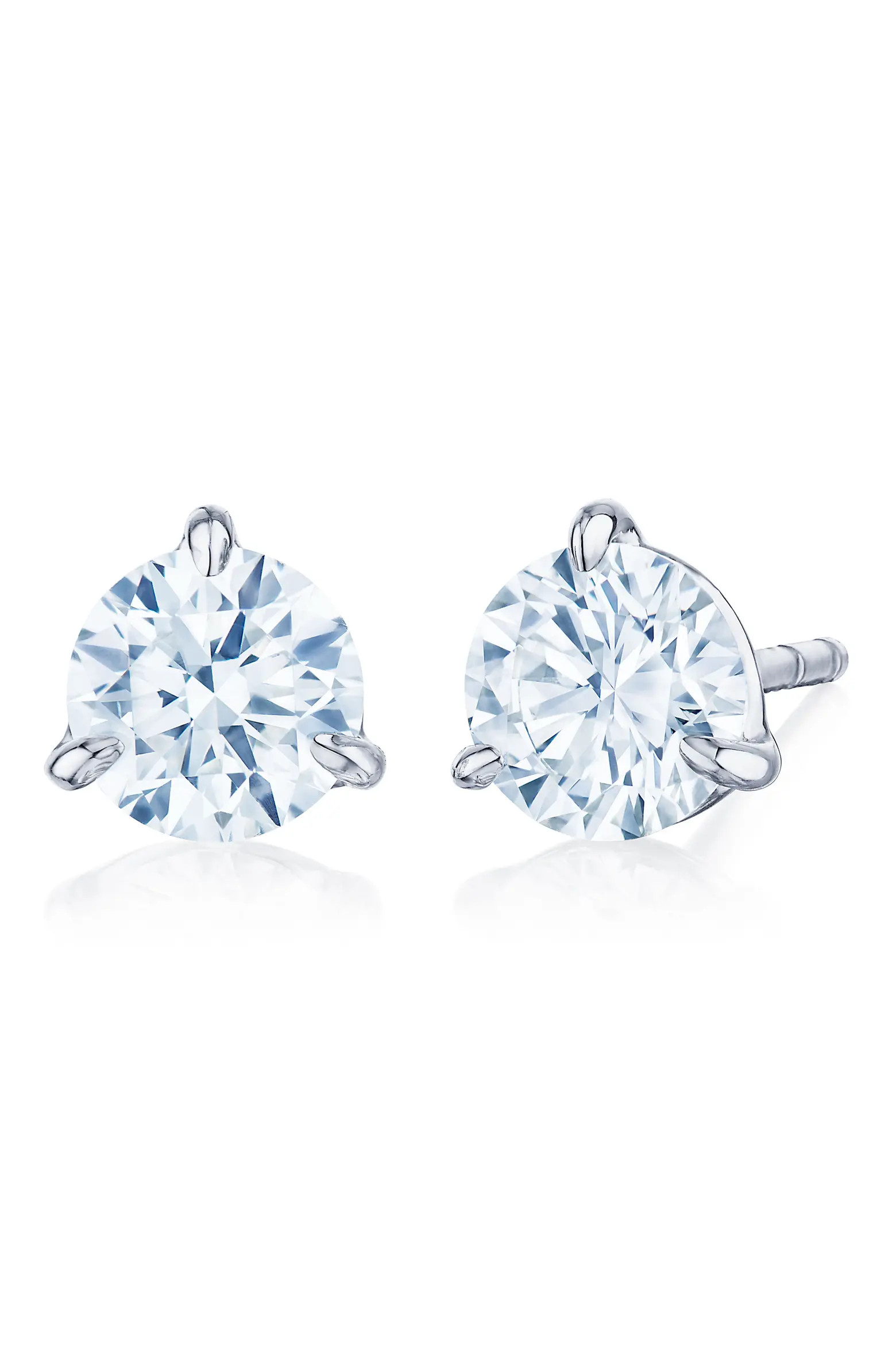 Round Brilliant Cut Diamond & Platinum Stud Earrings - 1.40ct. (Women) | Nordstrom | Nordstrom