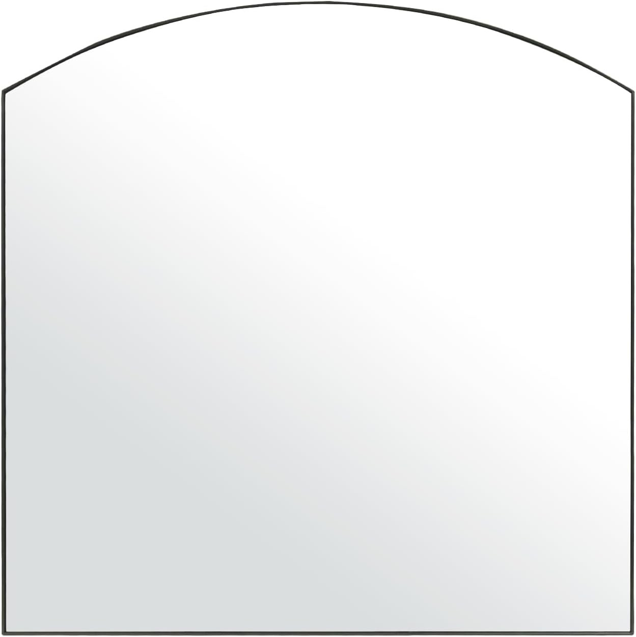 Matte Black Arched Window Mirror, 36" Metal Frame Decorative Wall Mirror, Windowpine Mirror for L... | Amazon (US)