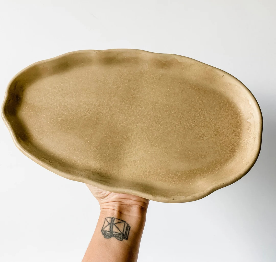 Petal Tray | Decorative Concrete Tray | Concrete Tray | Modern Home Decor | Housewarming Gift - E... | Etsy (US)