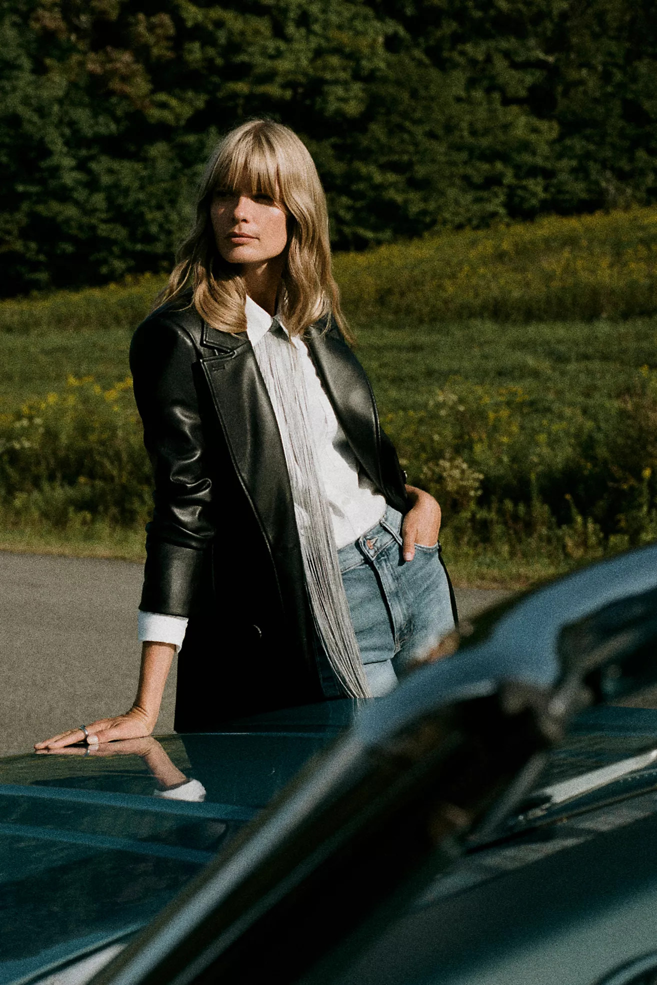 Avec Les Filles Faux Leather Trench Coat | Anthropologie (US)