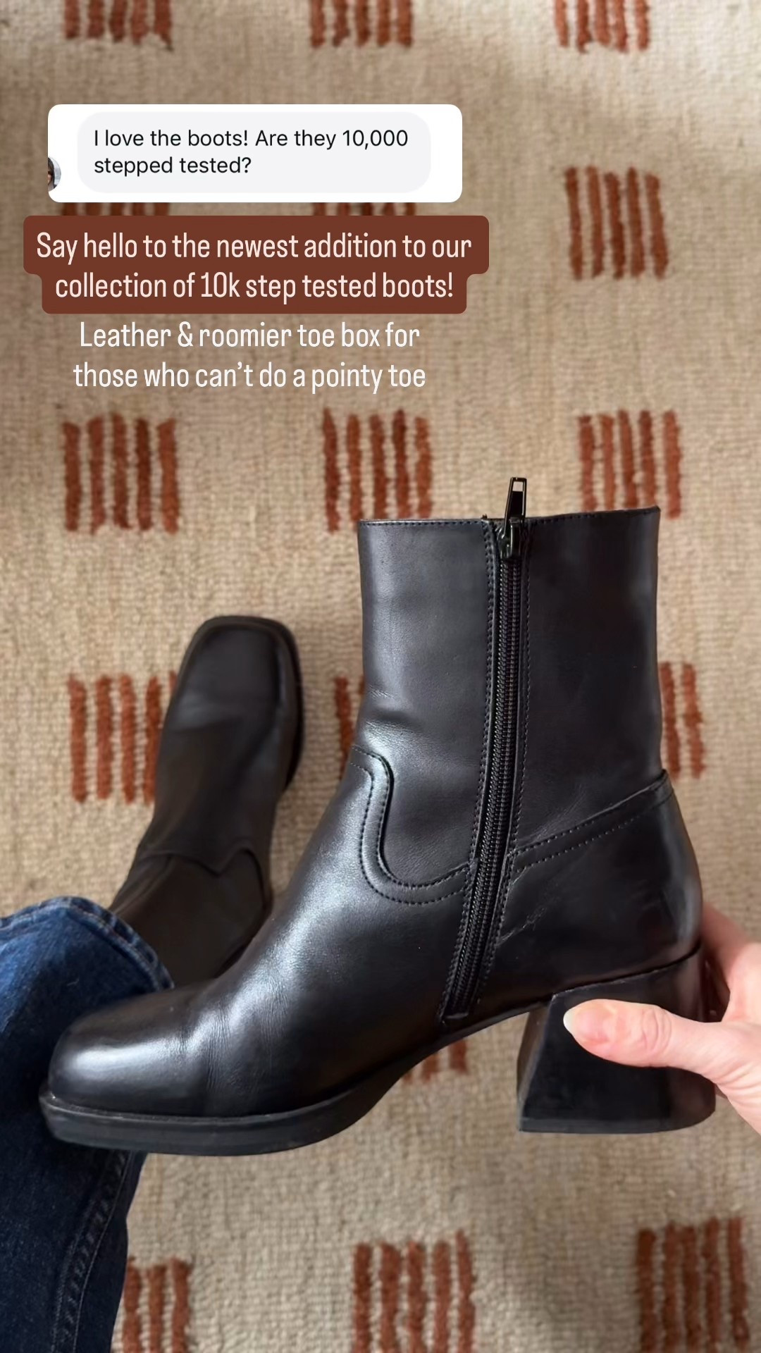 My new square toe leather boots! 10k step tested and SO comfy! 
Size up 1/2 if wearing with thicker socks 


#LTKWorkwear #LTKgrwm #LTKootd