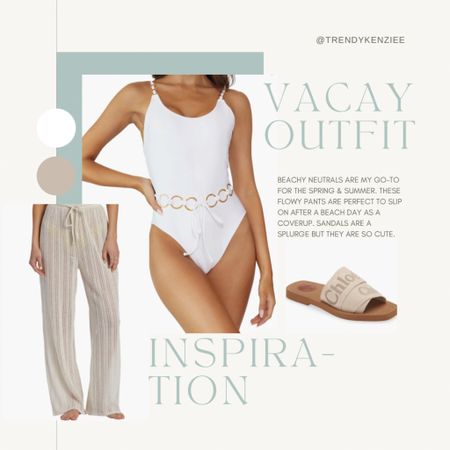 a little bit of vacay outfit inspo 

I absolutely love this beach look & eyeing these pants to wear over a swimsuit all summer. So flowy and cute! All the beach neutrals 🫶🏼


#LTKstyletip #LTKswim