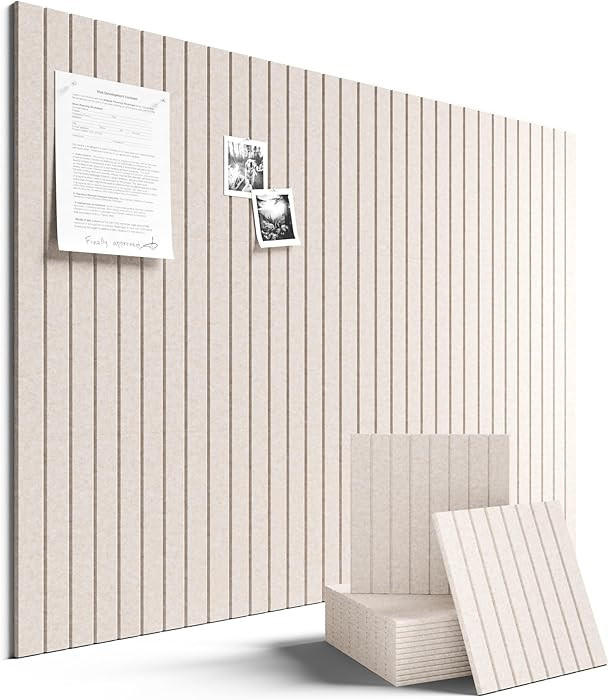 Fluxynara Large Felt Bulletin Board 48" x 36" Cork Board Alternative-12 Pack with 70 Safe Removab... | Amazon (US)