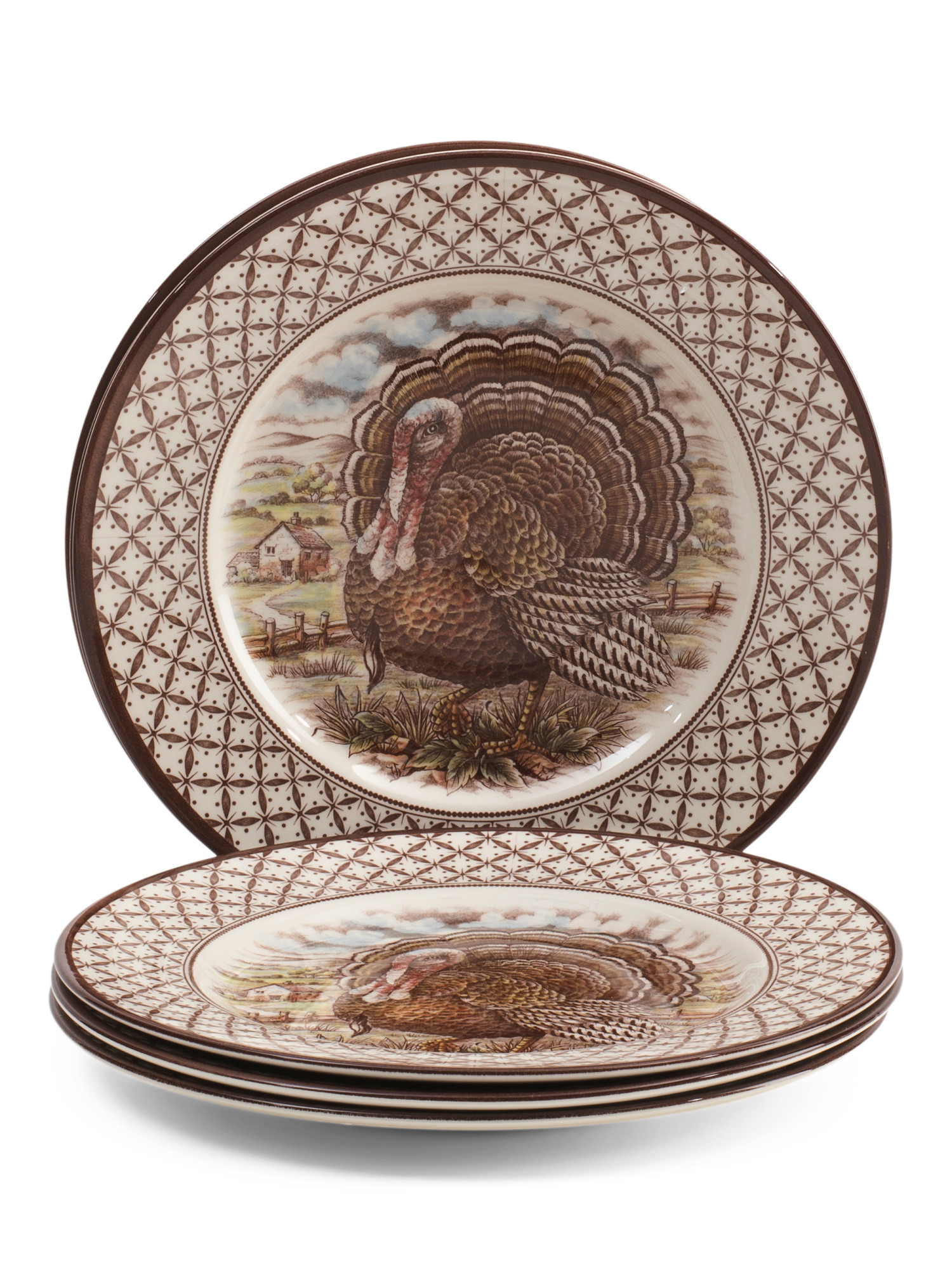 Made In England 6pk Chantilly Turkey Dinner Plates | Marshalls