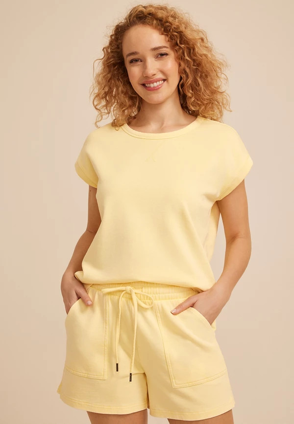 Washed Terry Short Sleeve Tee | Maurices