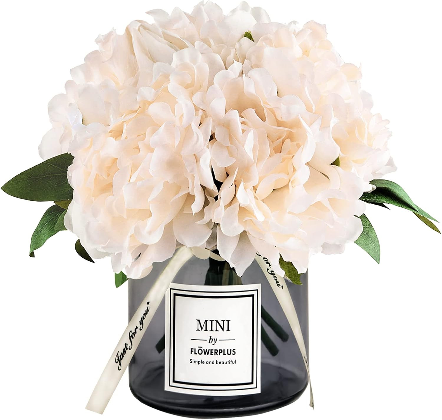 Artificial Flower and Glass vase, Isn Style Artificial Rust Ball Glass Bottle Set, Suitable for L... | Amazon (US)