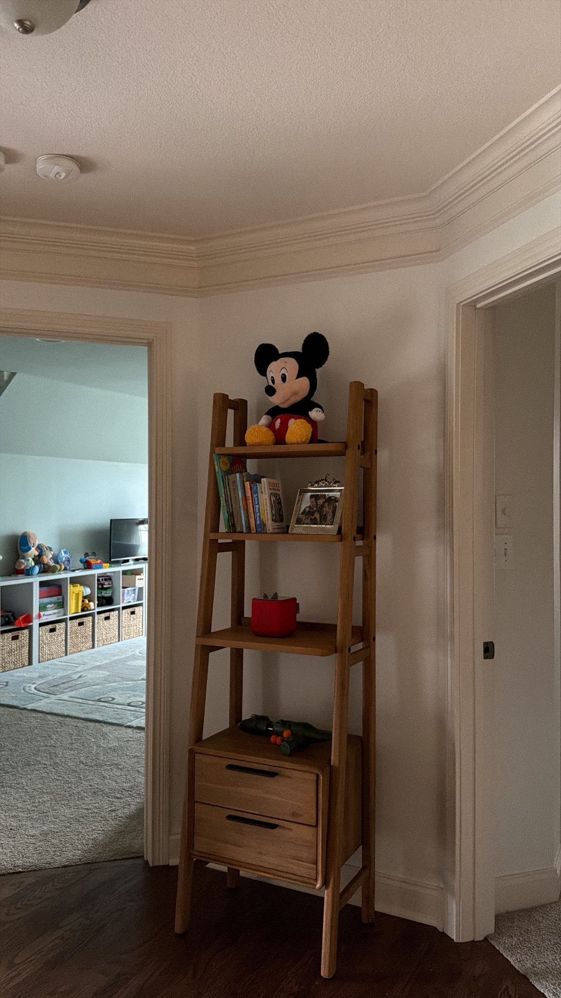 Our new bookshelf for the kids upstairs 🧸🚂

#LTKHome