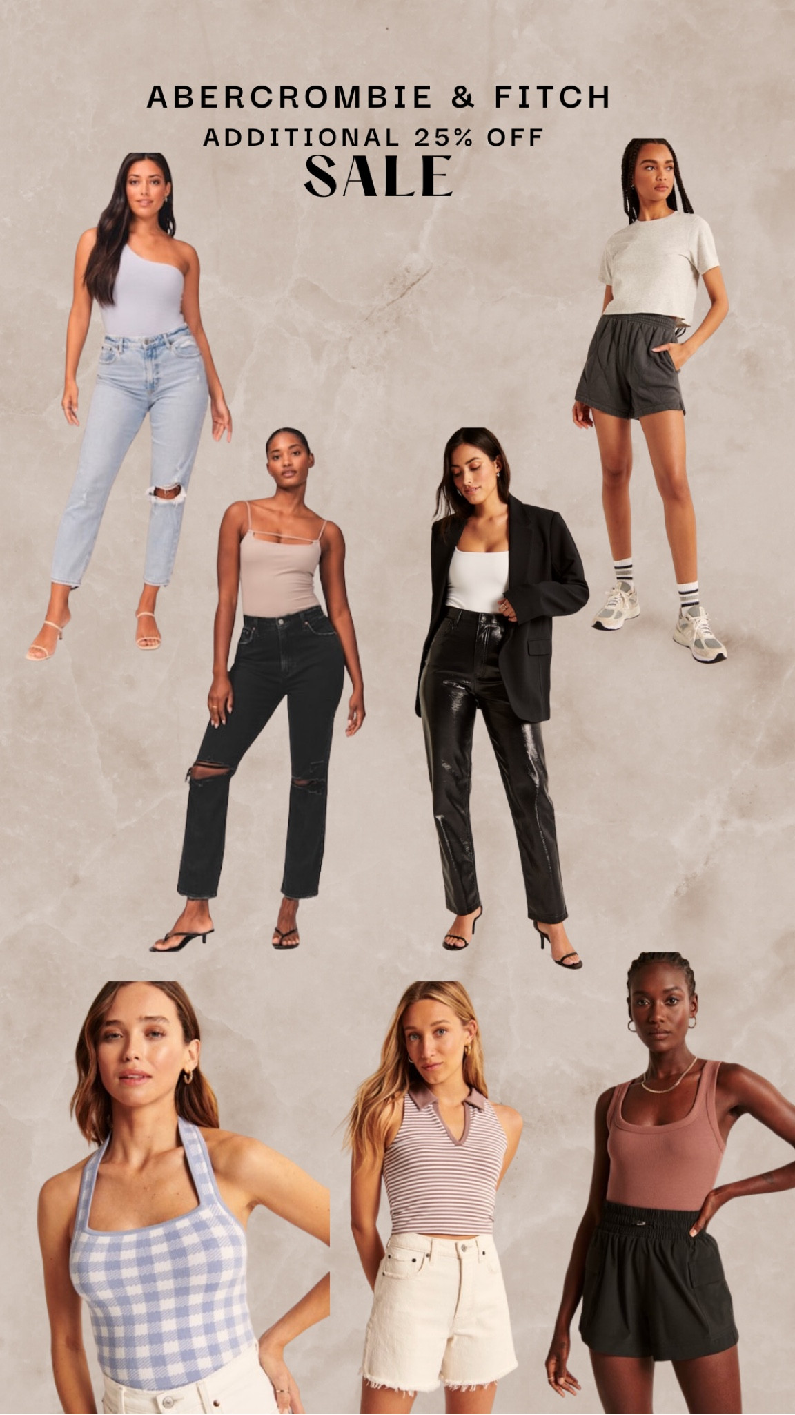 Abercrombie & Fitch sale! Additional 25% off already discounted items. LAST DAY 

A few of my faves!! #1 fave are the curve love jeans.. SO COMFY 😍

#LTKunder50 #LTKsalealert #LTKfit