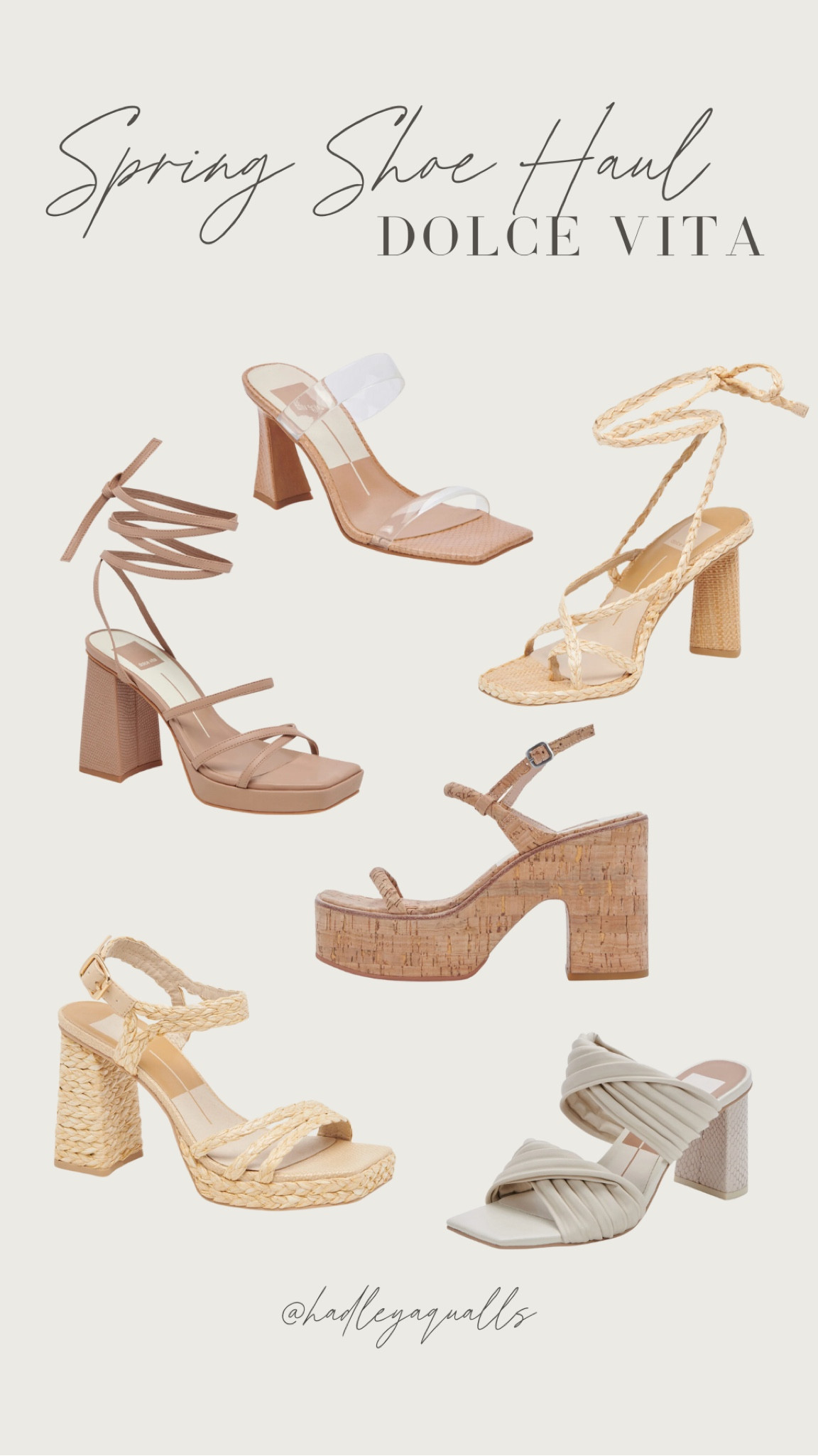 Spring shoe haul

Wrap heels, raffia heels

#dolcevita #weddingshoes #springshoes 

#LTKfit #LTKwedding #LTKshoecrush