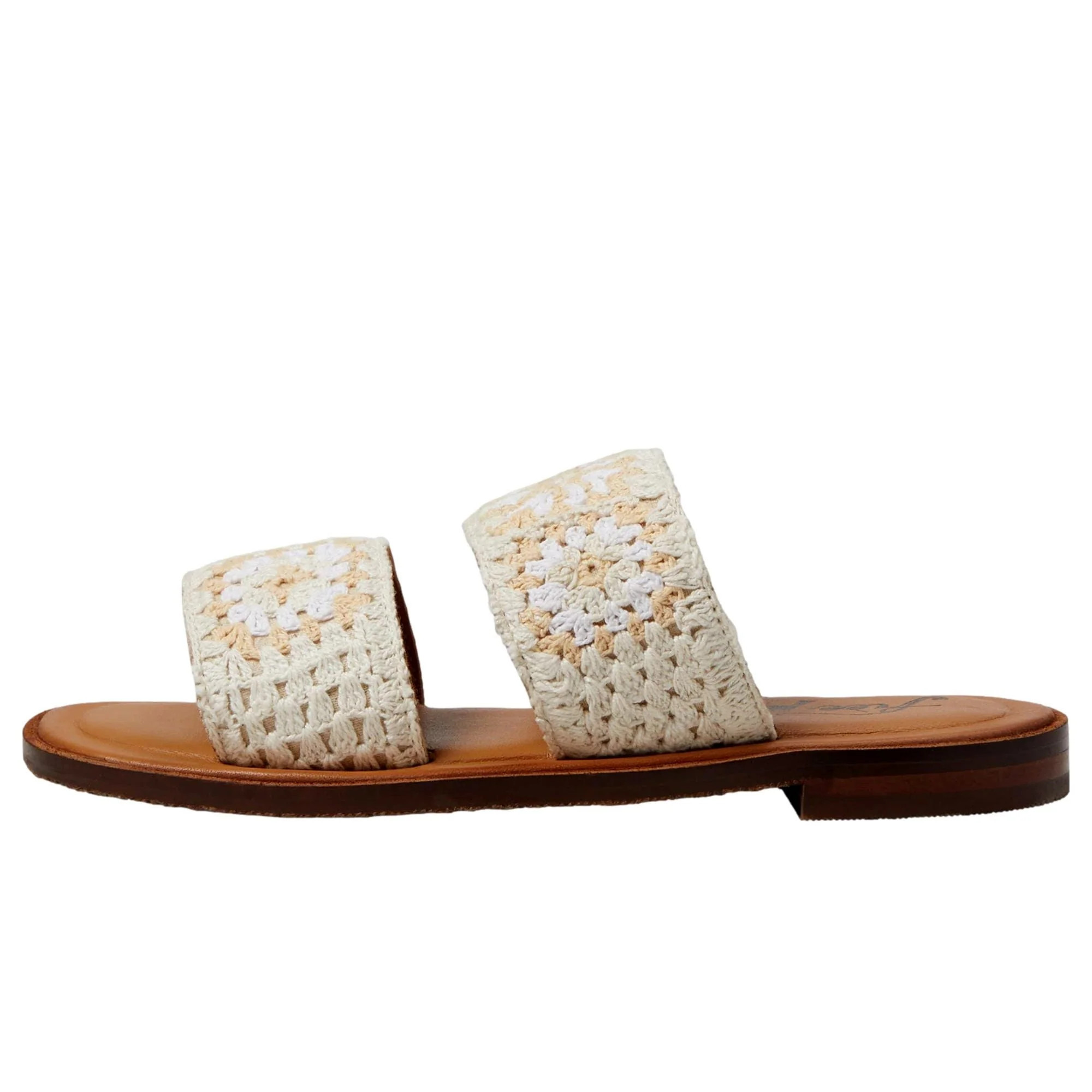 Free People Juliette Crochet Sandal Ivory Combo OB1639876-103 Women's | Shop Simon