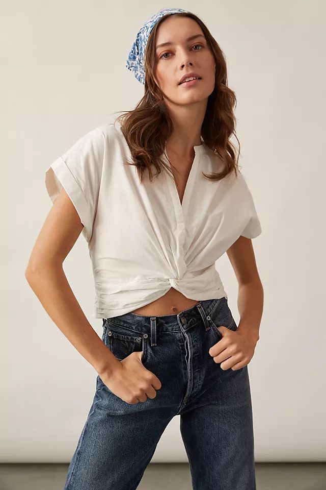 Twist-Front Blouse | Anthropologie (US)