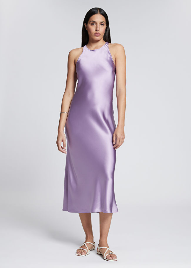 Slim-Fit Bias Cut Midi Dress | & Other Stories US