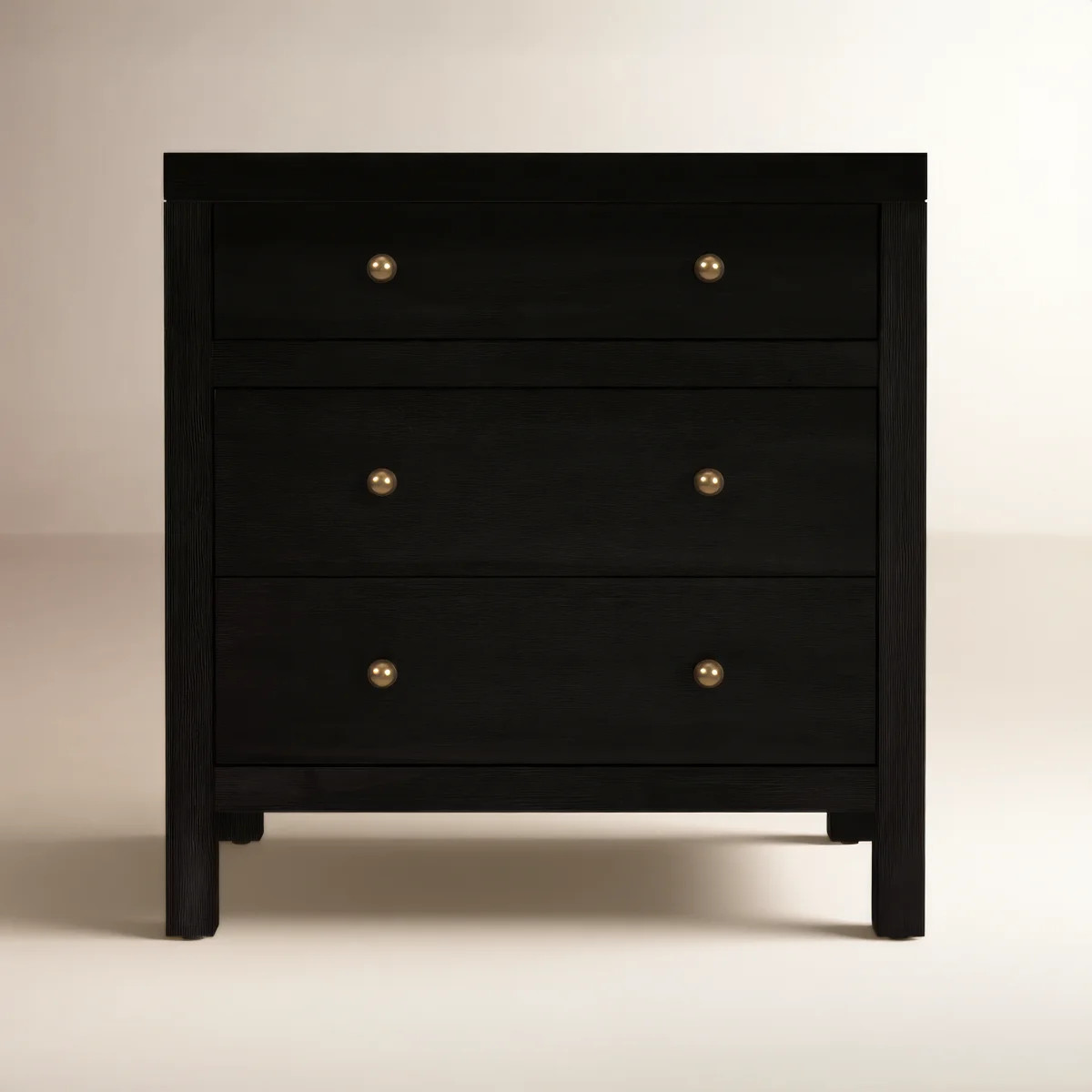 Celine 25" 3-Drawer Nightstand, Coffee | Wayfair North America