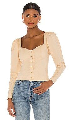Song of Style Angelo Top in Biscotti Beige from Revolve.com | Revolve Clothing (Global)
