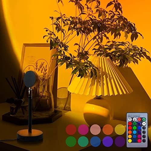 Sunset Light,Sunset Lamp Projection, 16 Colors 180 Degree Rotation，Night Light Romantic Visual Ambie | Amazon (US)