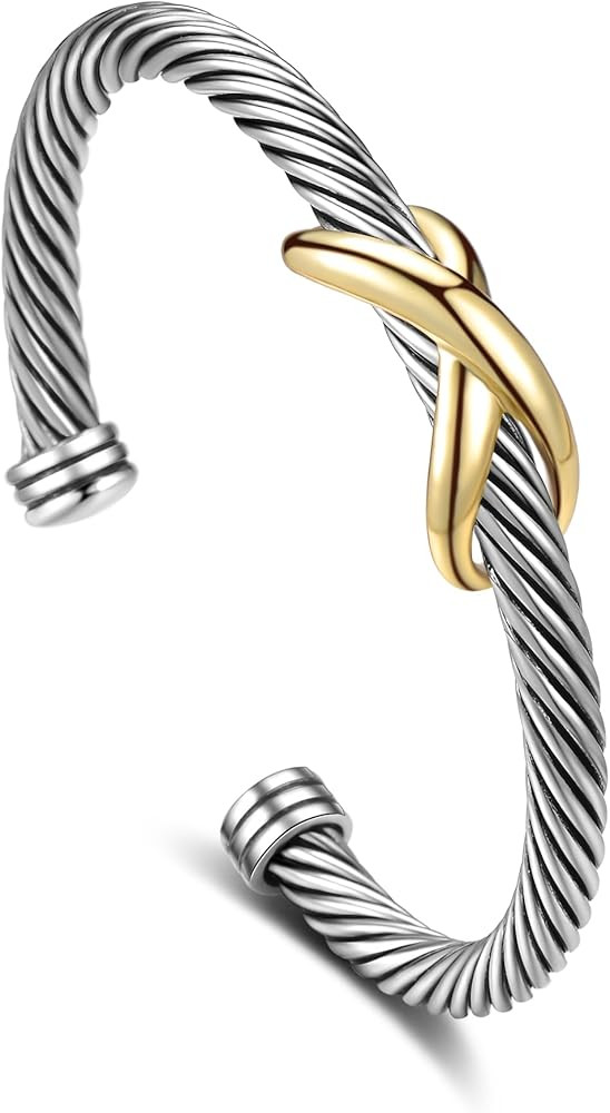 Cable Bracelets For Women, Designer Inspired Bracelet, Designer Inspired Gifts, Xmas Gift, Christmas | Amazon (US)