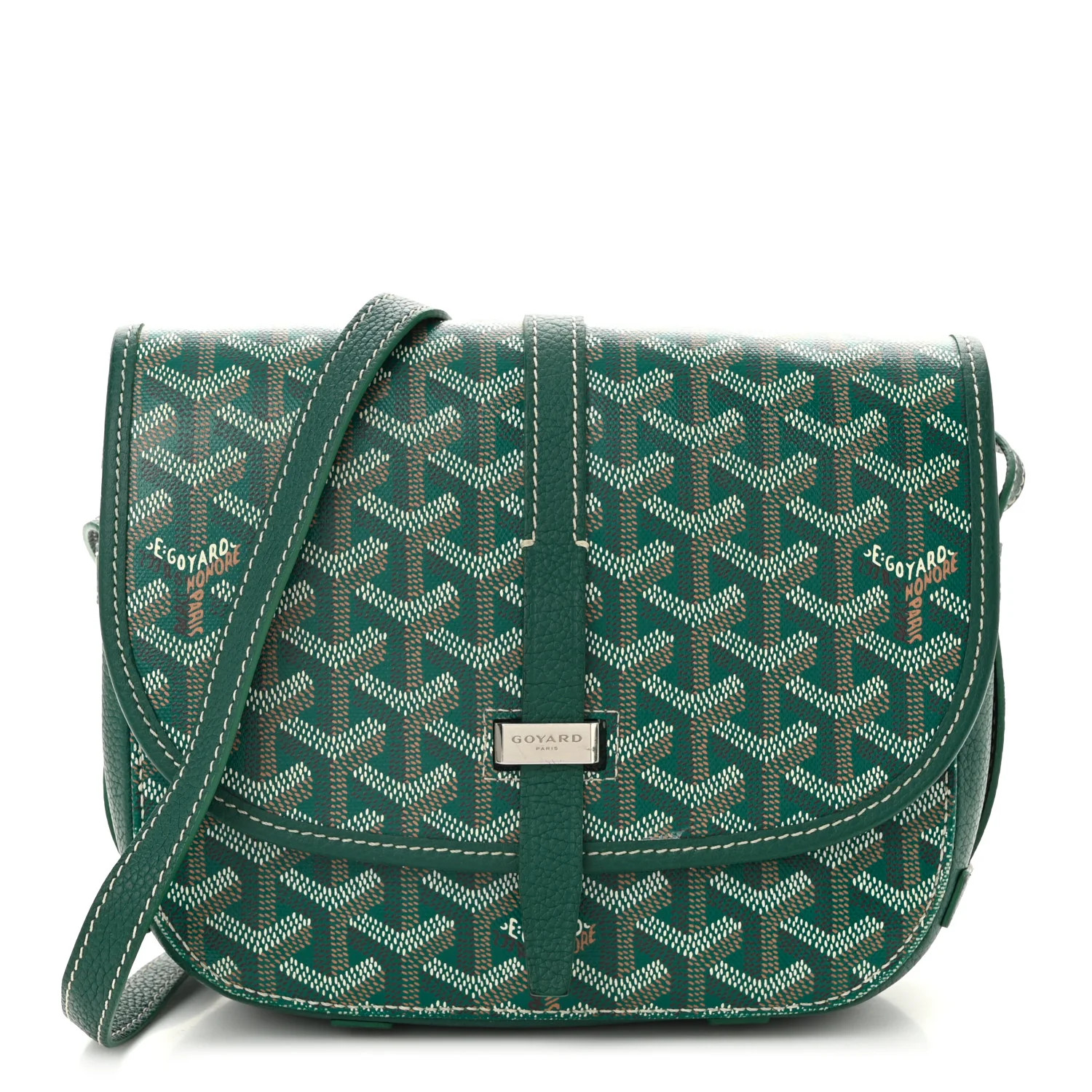 Goyardine Belvedere II PM Messenger Bag Green | FASHIONPHILE (US)