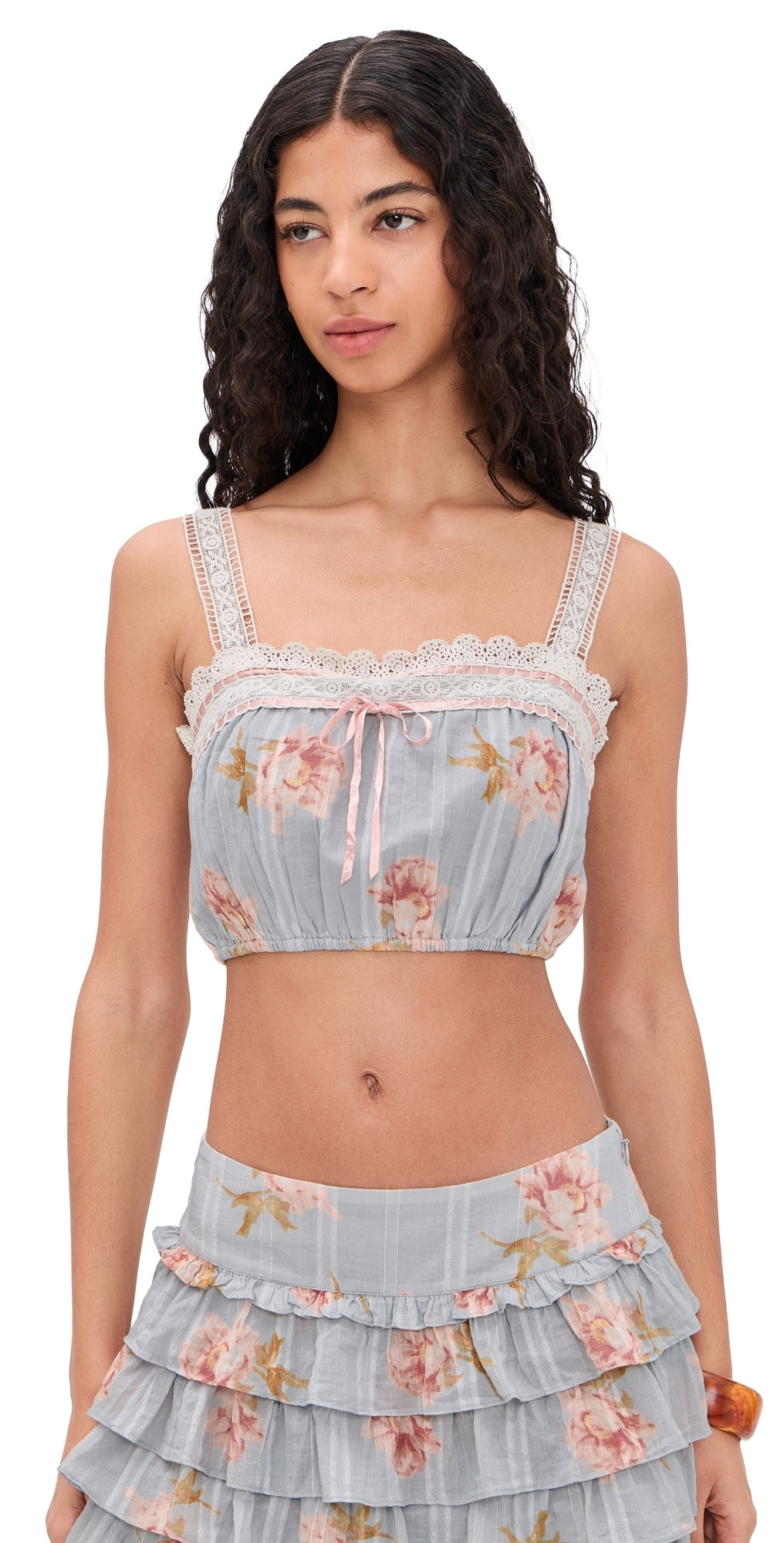 LoveShackFancy Broca Top Rustic Sky L | Shopbop