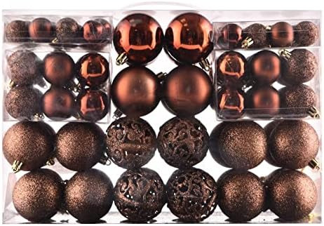 100ct Christmas Balls Tree Ornaments, Shatterproof Christmas Tree Decorations Set with Reusable H... | Amazon (US)