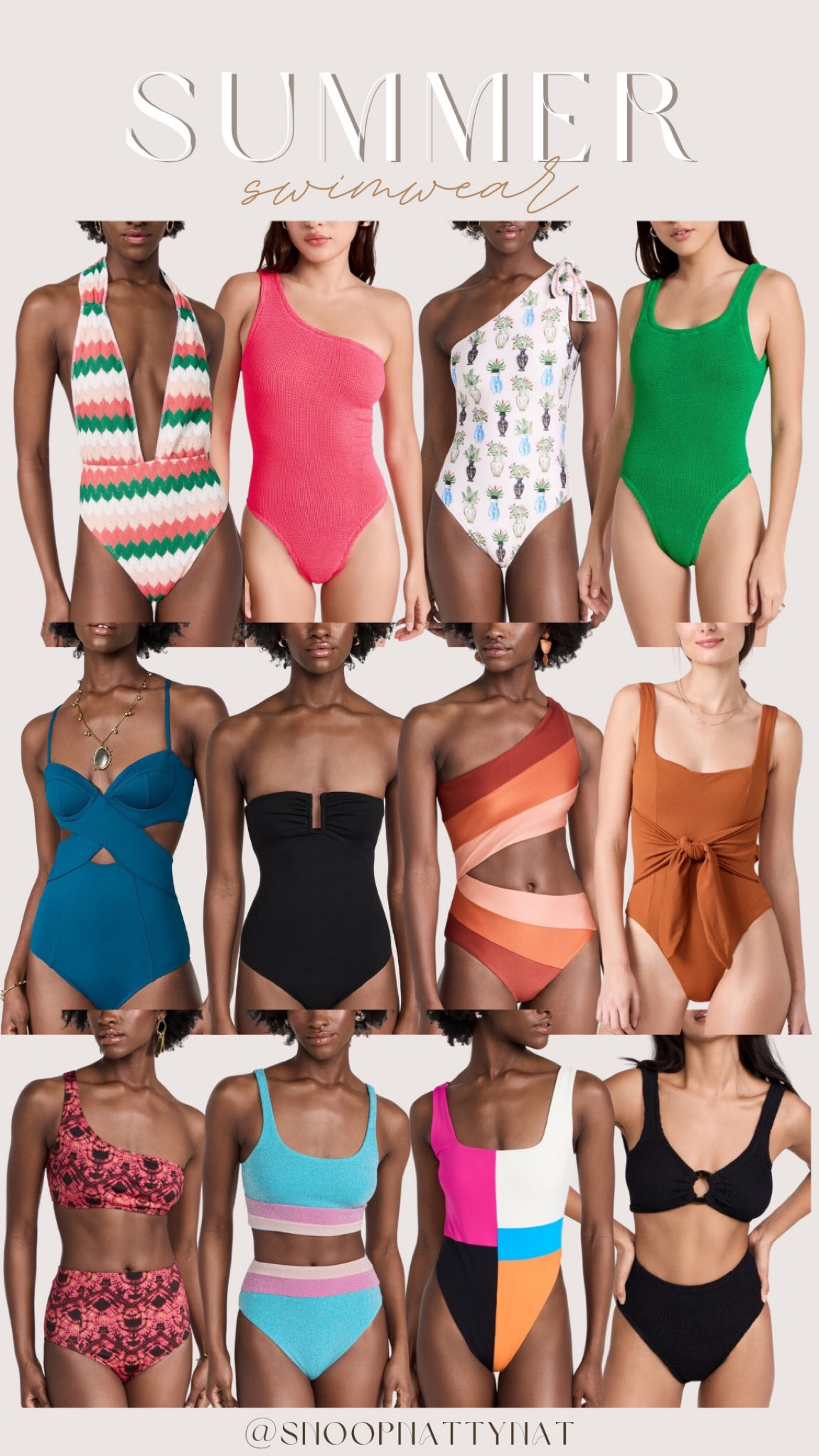 Summer swimsuits - vacation - resort - bikini - one piece - Shopbop - chic swimsuits - one shoulder one piece 

#LTKswim #LTKstyletip #LTKSeasonal