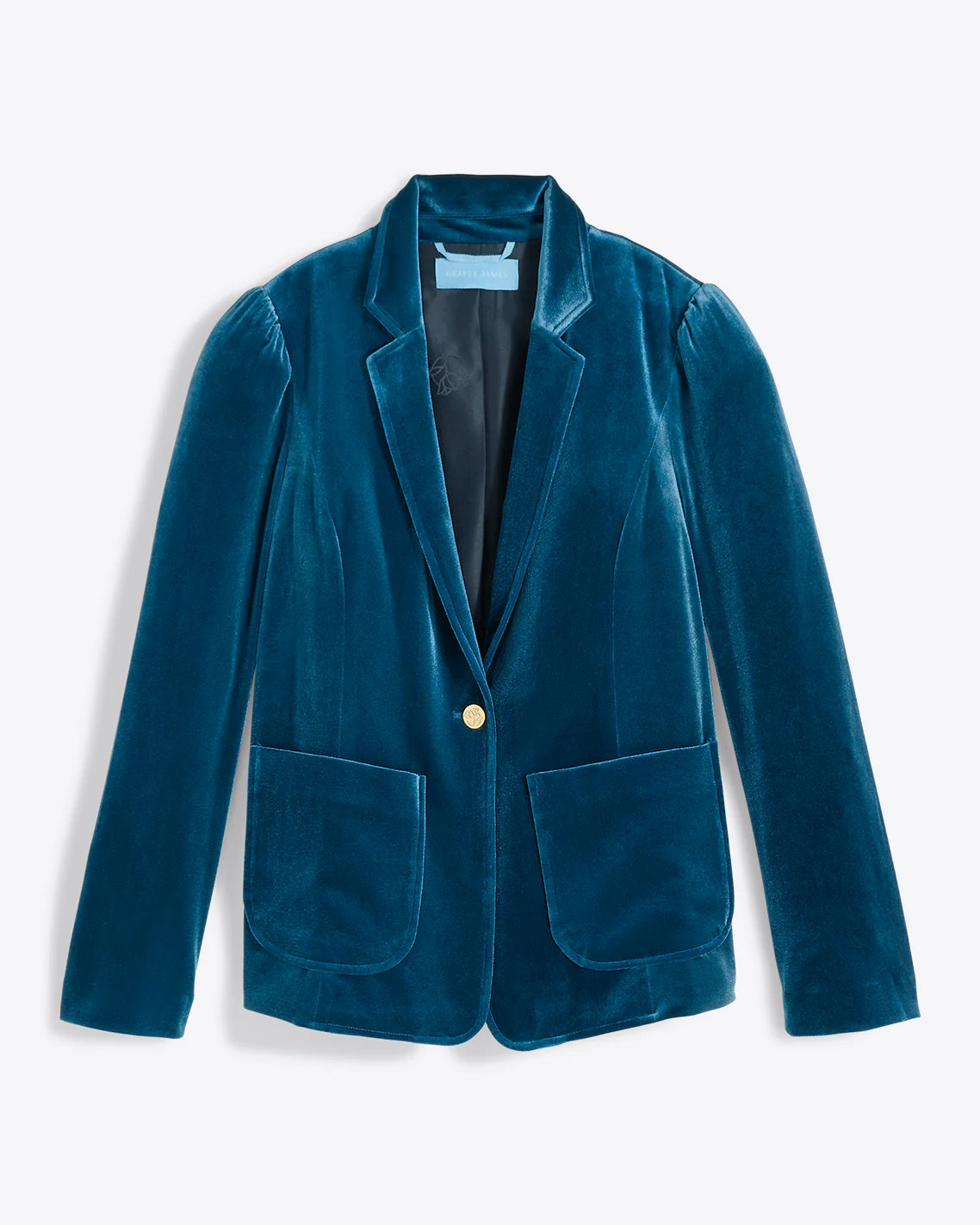 Velvet Blazer in Blue Velvet | Draper James (US)