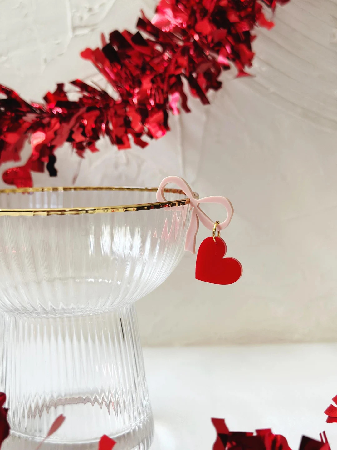 Personalized Bow Heart Drink Charms: Custom Drink Markers - Etsy Canada | Etsy (US)