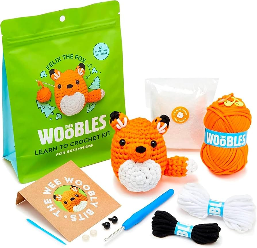 The Woobles Crochet Kit for Beginners - Easy Arts and Crafts Knitting & Crochet Animals Kit As Se... | Amazon (US)