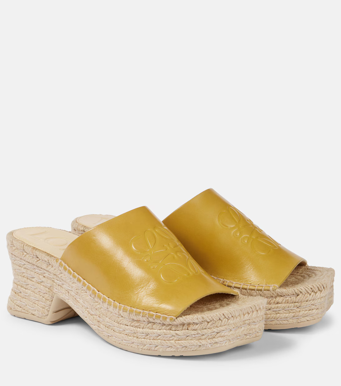 Petal Anagram leather espadrille wedges | Mytheresa (INTL)