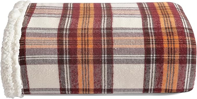 Eddie Bauer - Blanket, Soft Reversible Sherpa & Brushed Fleece Bedding, Perfect for Lounging, Dor... | Amazon (US)
