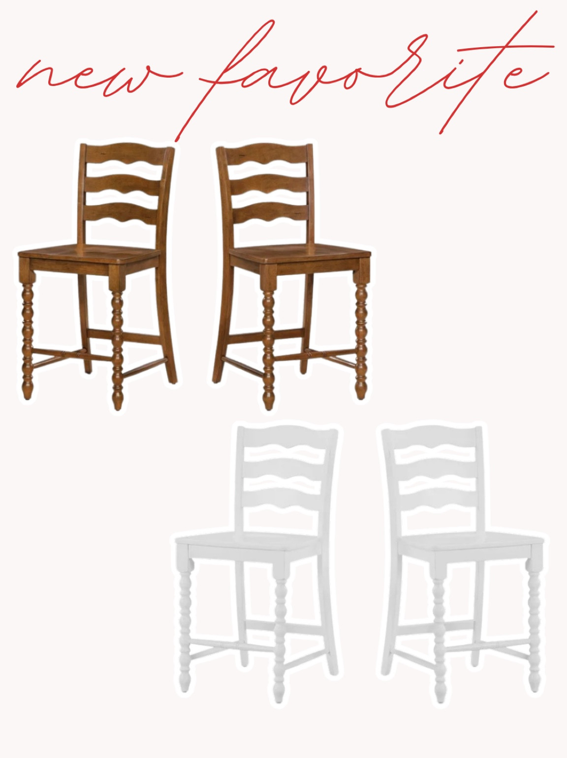 Counter stools and chairs included! So pretty, I love the brown 