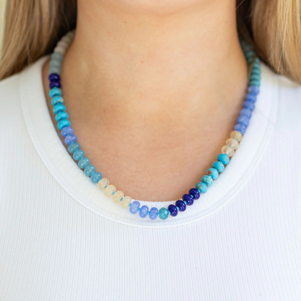 “Beautiful Moon” Gemstone Necklace | Bella Luna Stone Necklace | Erin McDermott Jewelry