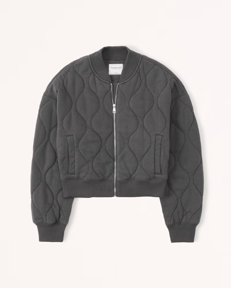 Women's Onion Quilted Bomber | Women's Matching Sets | Abercrombie.com | Abercrombie & Fitch (US)