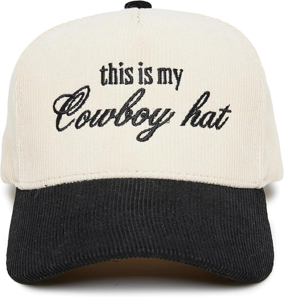 Funky Junque Two Tone Vintage Trucker Hats Men Women Corduroy Trendy Embroidered Baseball Cap Sna... | Amazon (US)
