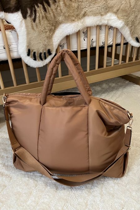 Target weekender on sale for $32! Makes a great hospital bag or weekend bag for baby. Comes in a really pretty cream too! 

#LTKbaby #LTKCyberWeek #LTKtravel