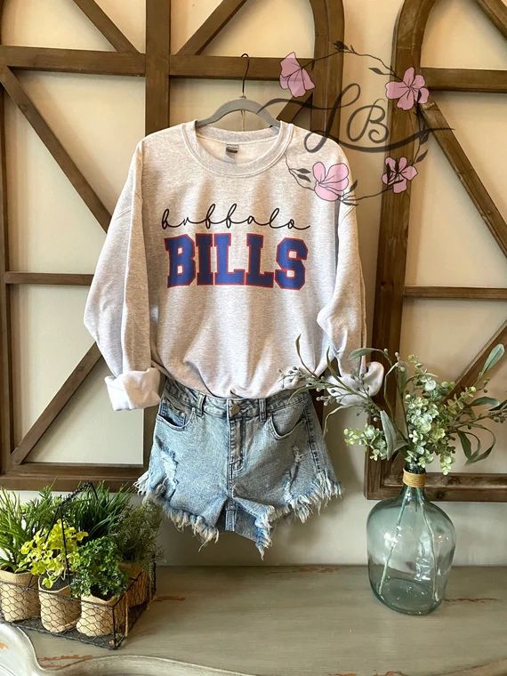 Buffalo Bills Sweatshirt Long Sleeve T-shirt | Etsy | Etsy (US)