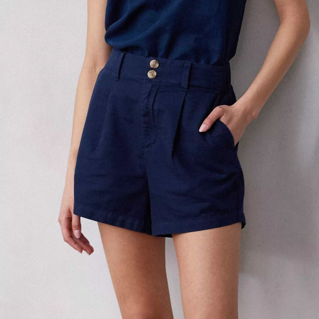 Women's LC Lauren Conrad High Rise Pleated Front Shorts | Kohl's