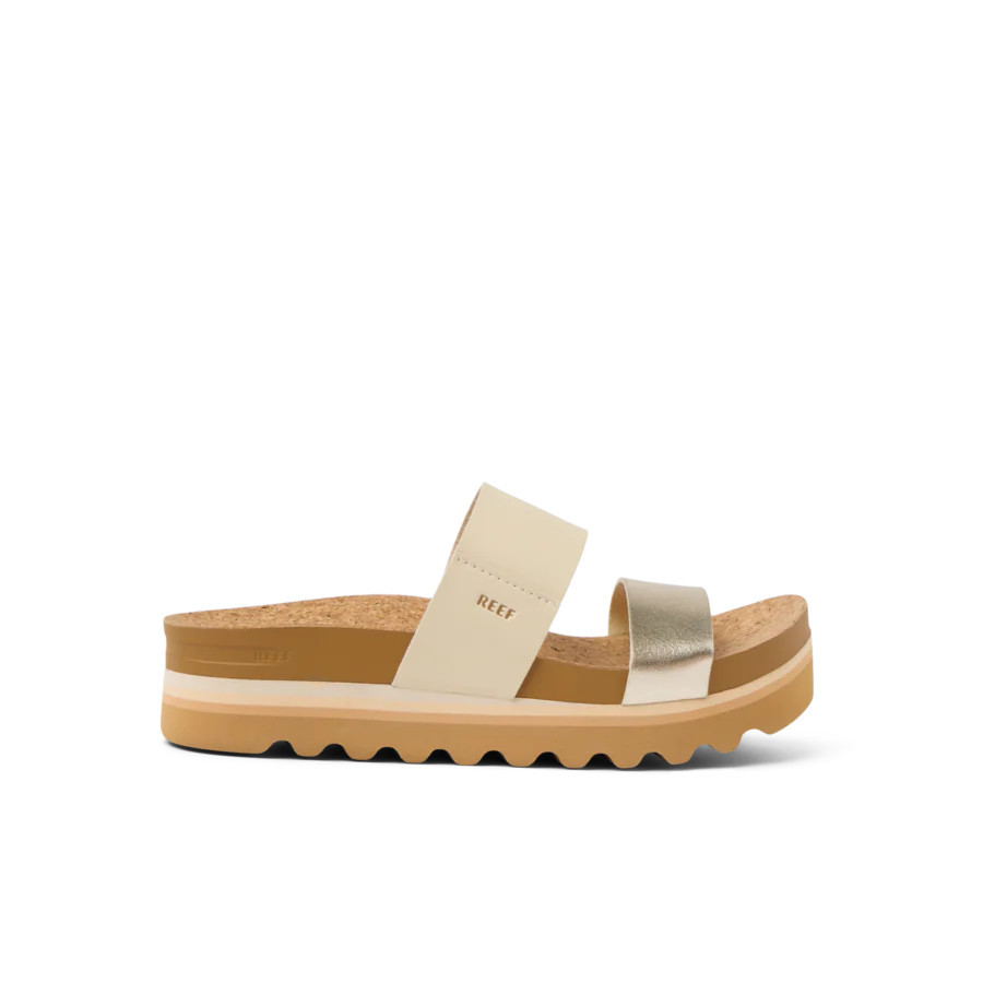 Women's Cushion Vista Hi Slides in Black Braid | REEF® | REEF