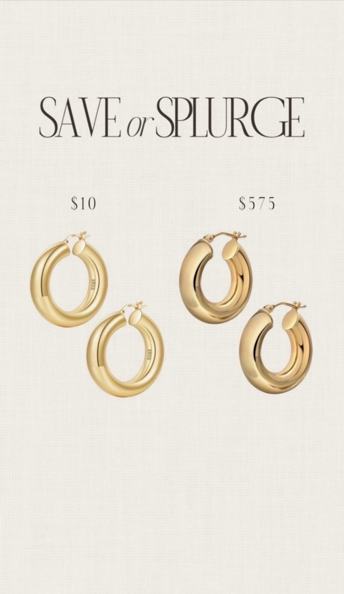 Save or Splurge✨ Loving these gold hoops #stylinbyaylin #aylin

#LTKgrwm #LTKBeauty #LTKootd