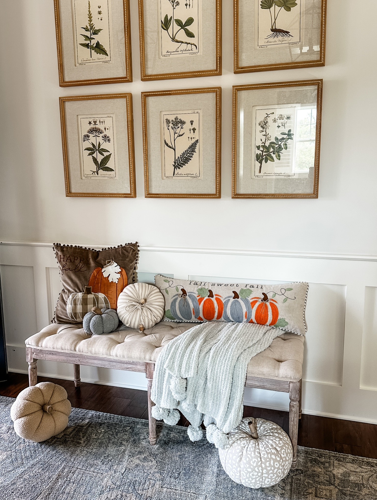 Fall entryway home decor! 20% off your entire order with code MARISSA20 at checkout! 

Throw blanket fall throw pillows pumpkins etc! All from Mud Pie.

#LTKhome #LTKSeasonal