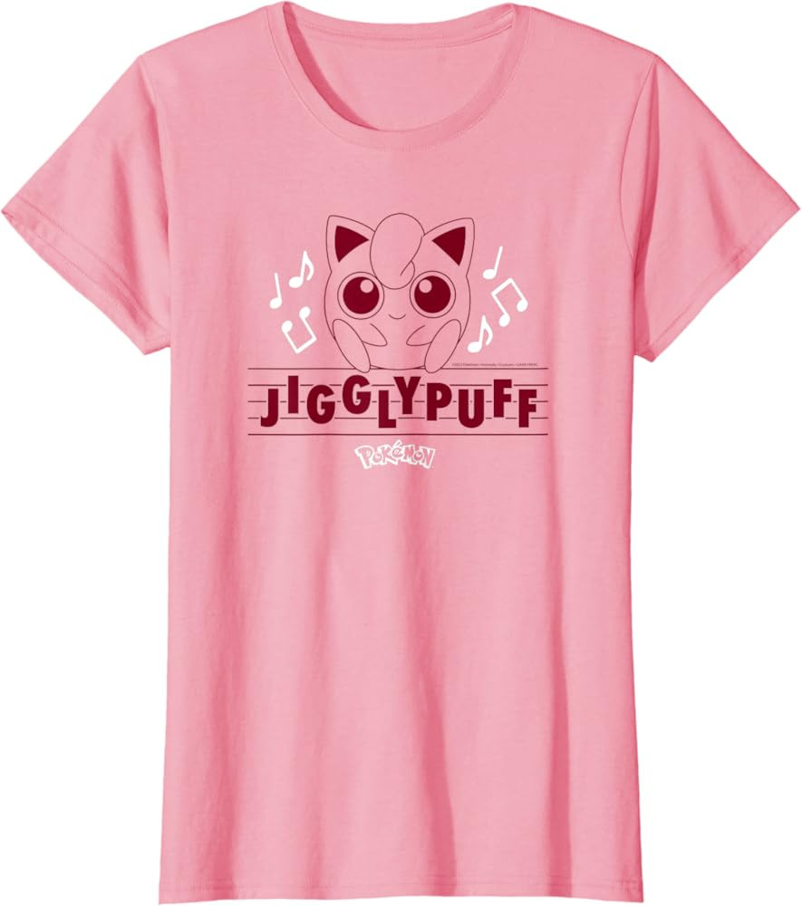 Pokémon - Jigglypuff Music Notes T-Shirt | Amazon (US)