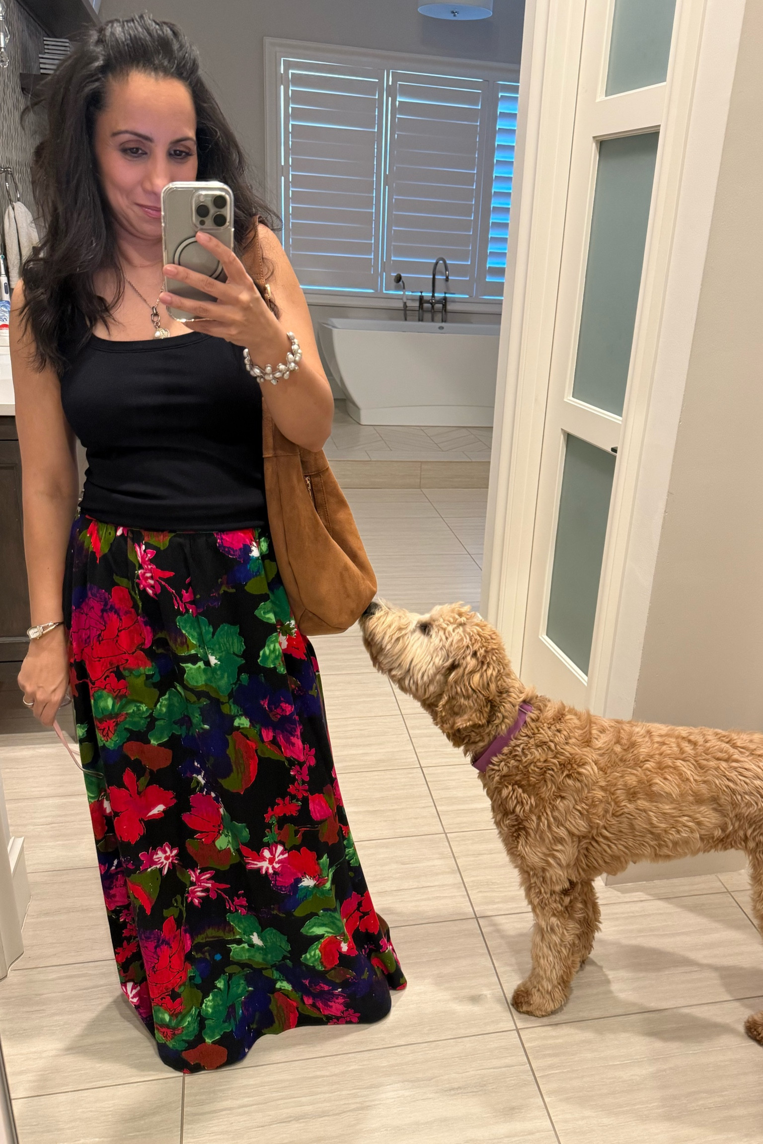 Holiday outfit. This skirt is vintage, but I've linked similar options! 

#holudayoutfit #maxiskirt #nightout 

#LTKParties #LTKHoliday #LTKOver40