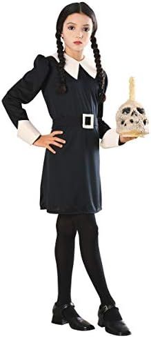 Addams Family Child's Wednesday Addams Costume, Large, Black/White | Amazon (US)
