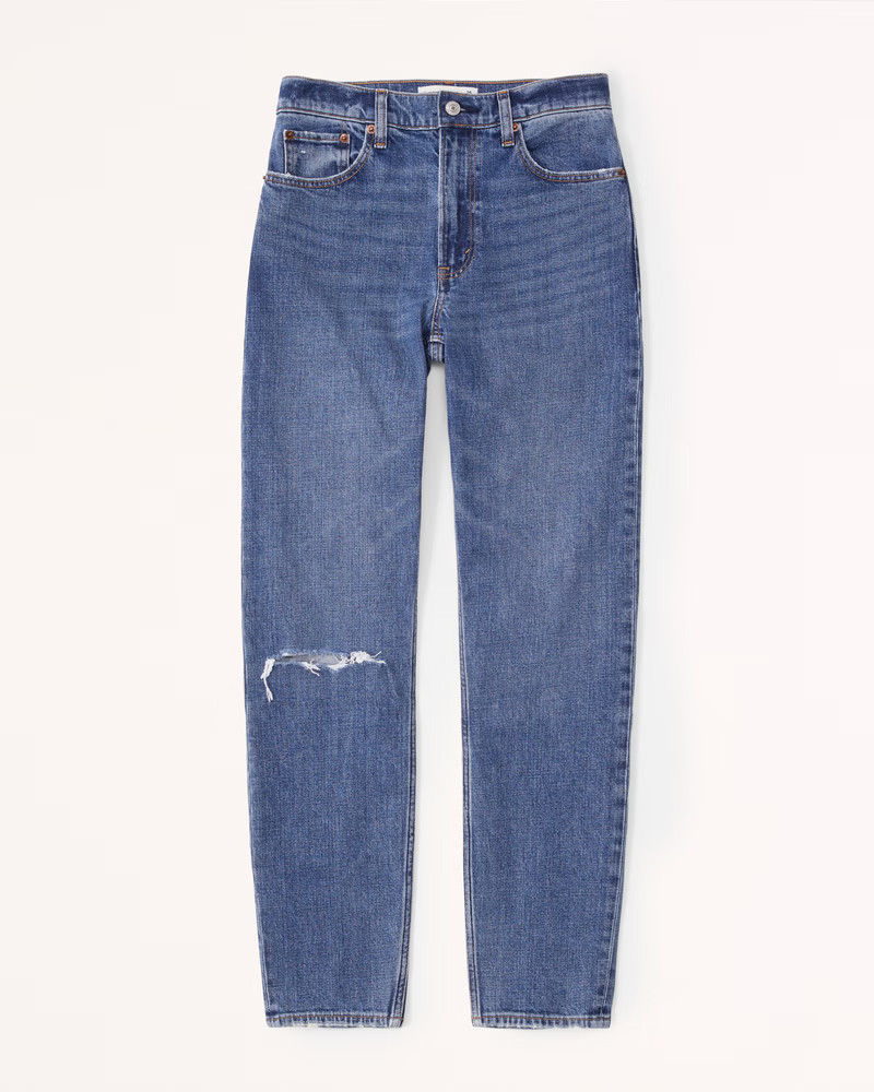 Women's High Rise Mom Jean | Women's Bottoms | Abercrombie.com | Abercrombie & Fitch (US)