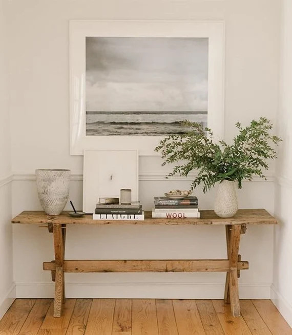 Console Table Entryway Narrow Floating Live Edge Farmhouse | Etsy | Etsy (US)