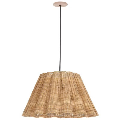 Luca 16" Height Adjustable Pendant - PND3029 - Natural - Safavieh | Target