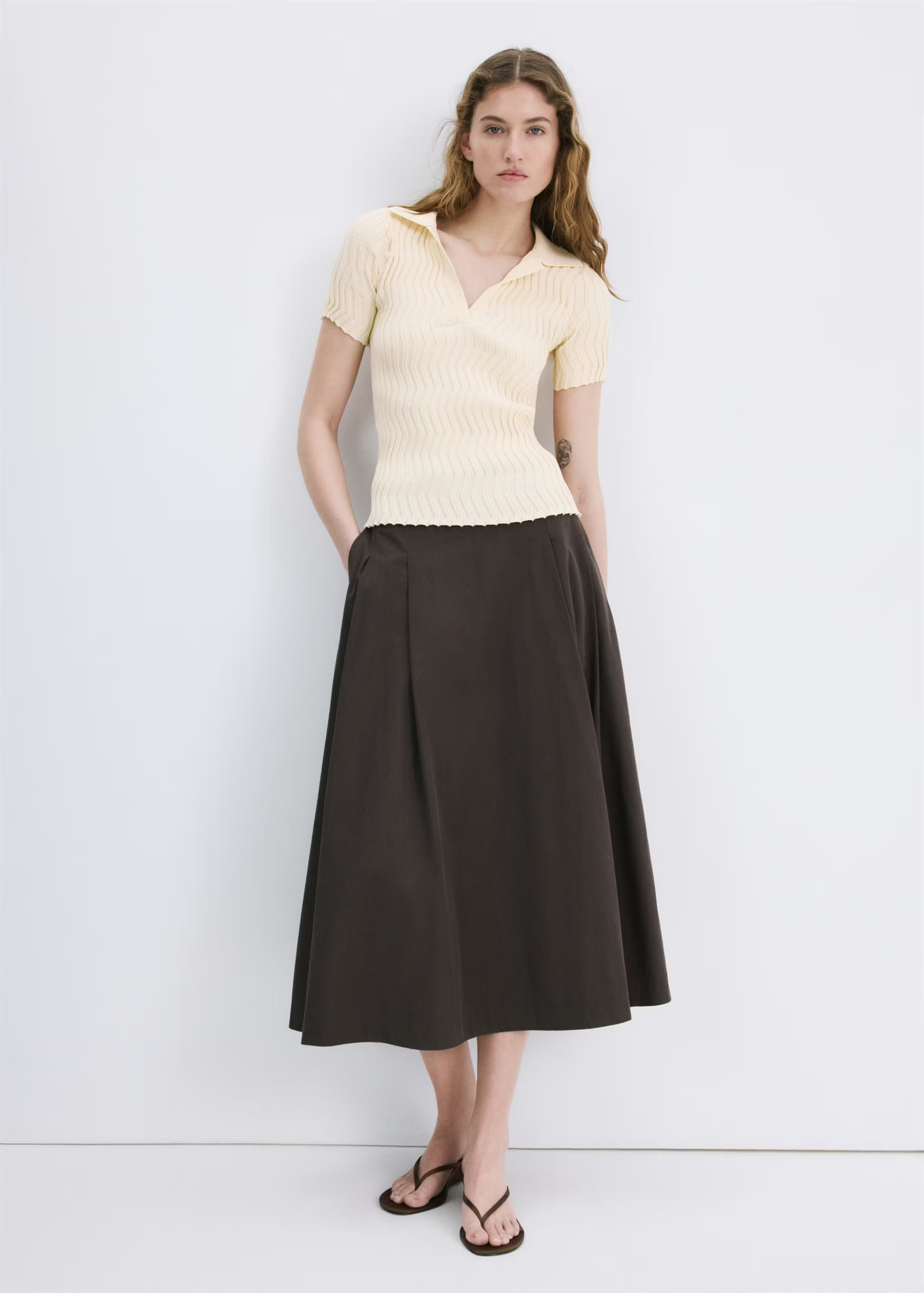 Strickpullover mit Poloshirt-Kragen - Damen | MANGO \u00d6sterreich | Mango EU
