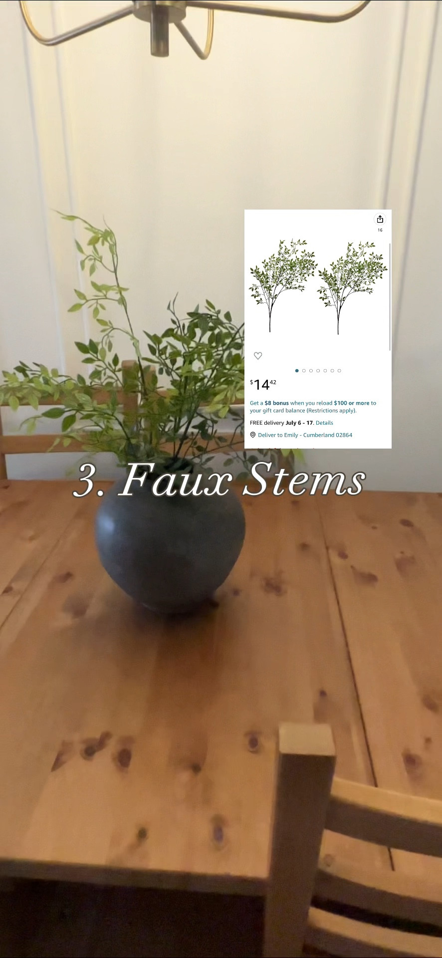 Another round of amazon home finds best sellers! Semi flush mount light, curtains, faux greenery, stems, vase filler, 